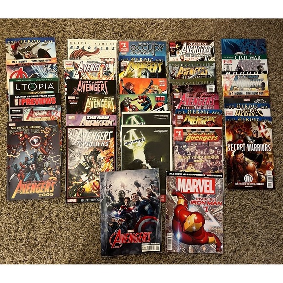Marvels Avengers Comic Lot Various Collections 31 Total Comic 2005-2015